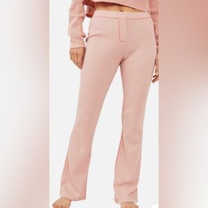 Free People Intimately Early Night Thermal Lounge Pants, sz M, Blushed Bronze